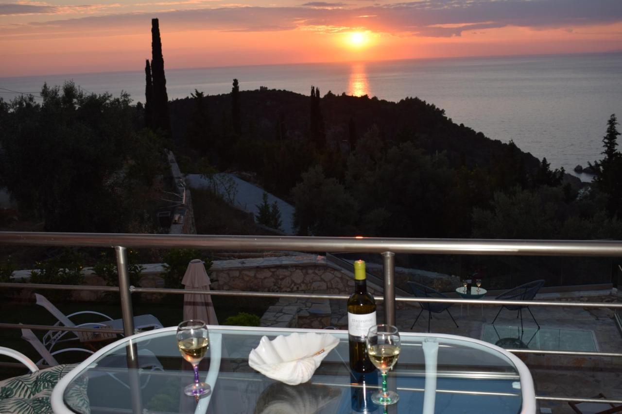 Villa Thetis With Private Pool Where The Sunsets Fade Away Айос-Никитас Экстерьер фото
